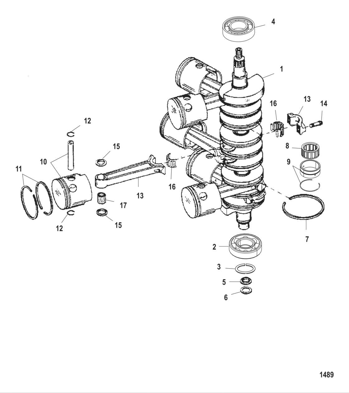 Crankshaft, Pistons And Connecting Rods