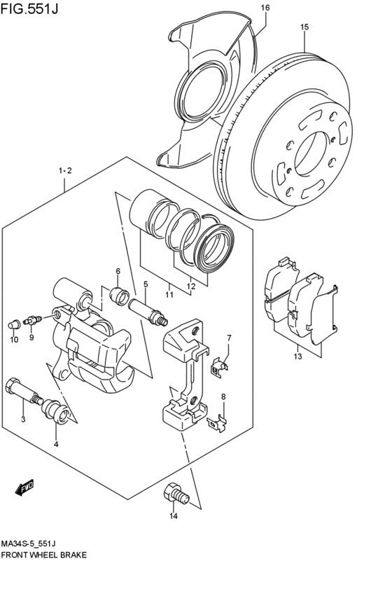 front wheel brakes