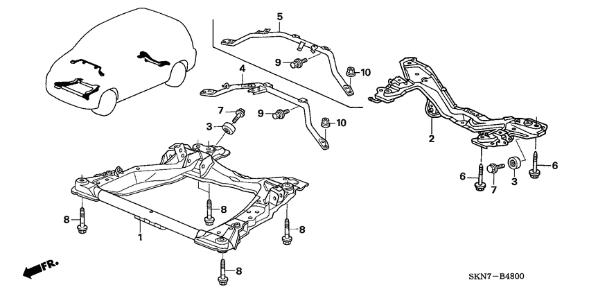 Front sub frame/ cross beam