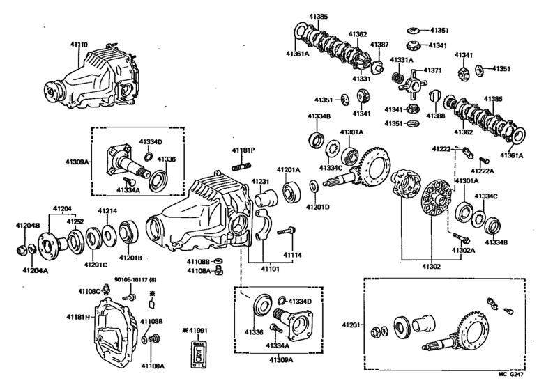 Rear Axle Housing & Differential