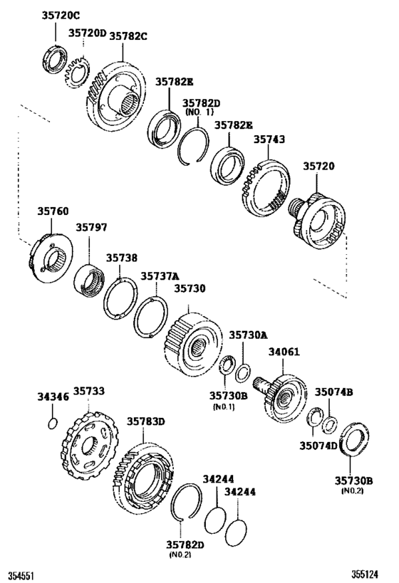 Planetary Gear, Reverse Piston & Counter Gear(Atm)
