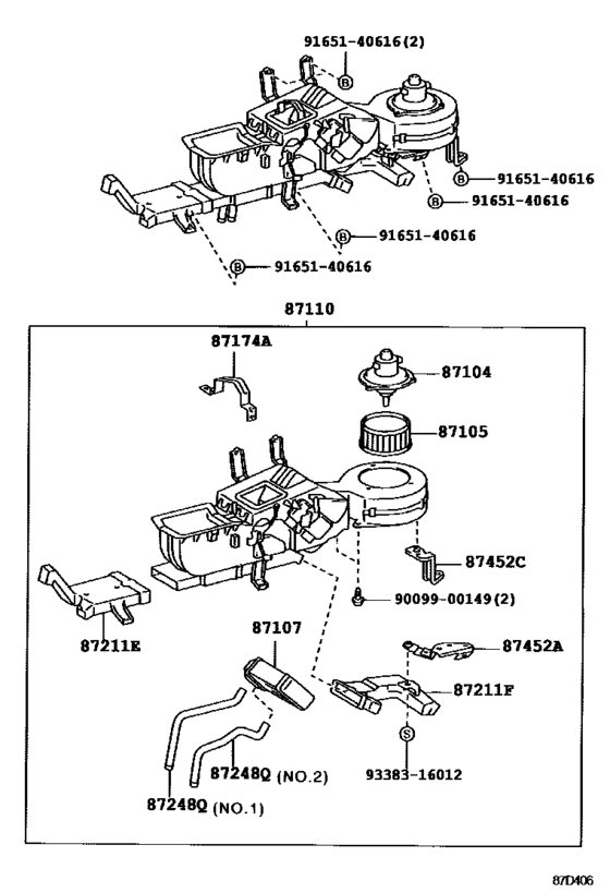 Heating & Air Conditioning - Heater Unit & Blower