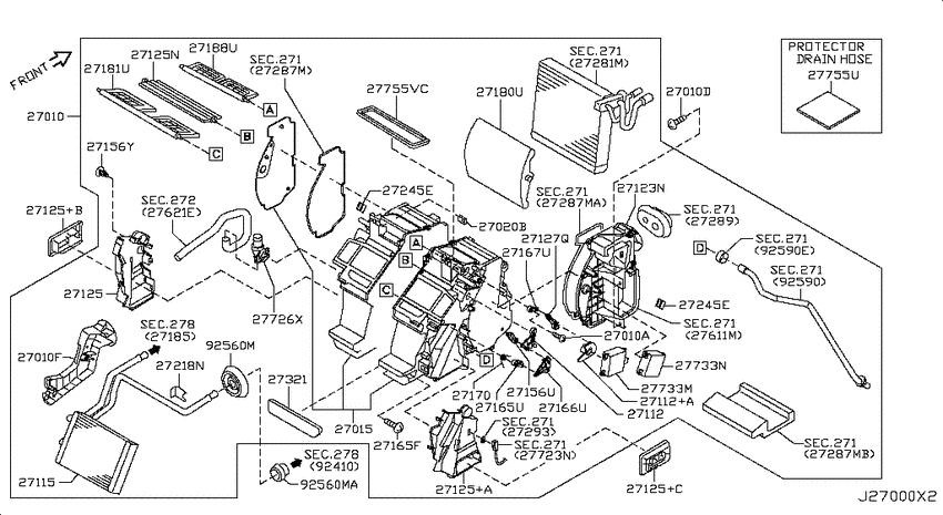 Heater & blower unit