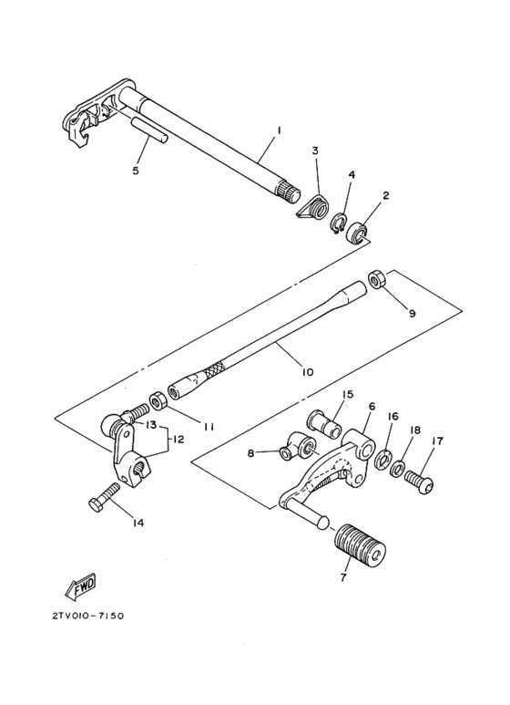Shift shaft