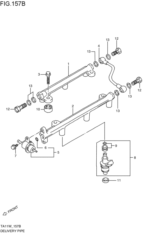 delivery pipe / fuel injector