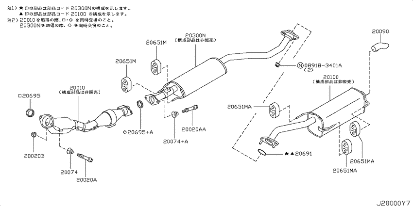 Exhaust tube & muffler