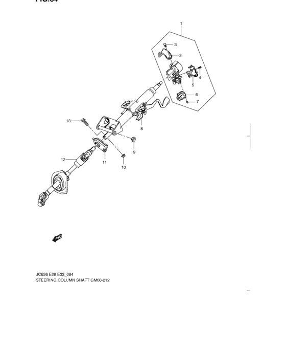 Steering column shaft