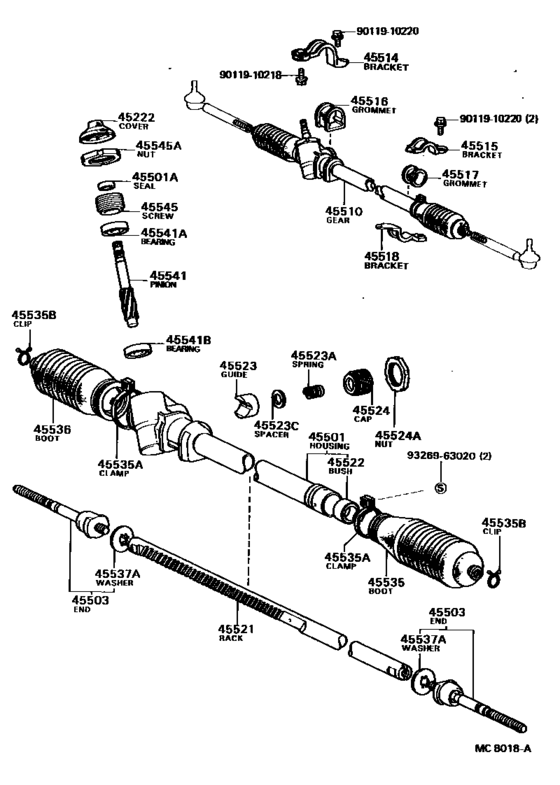 Front Steering Gear & Link