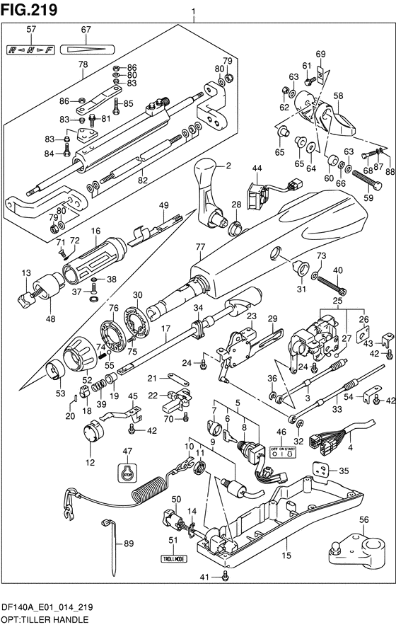 Opt:tiller handle