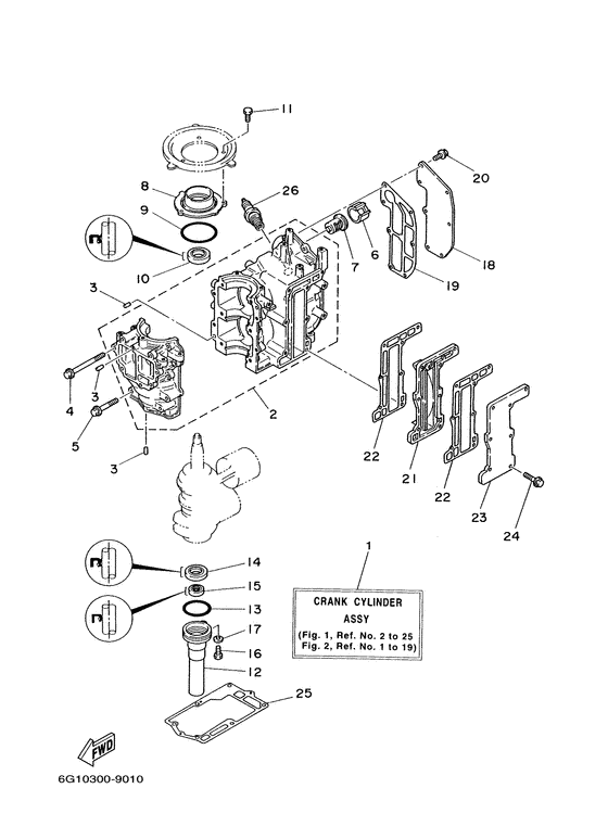 Cylinder. crankcase