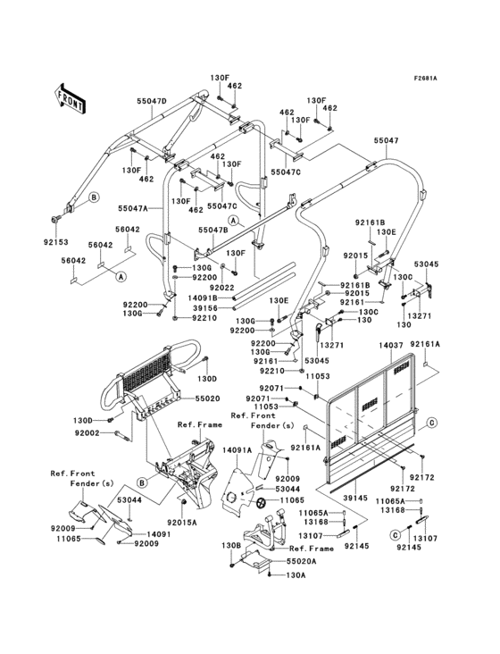 Guards/cab frame(1/2)(sdf)