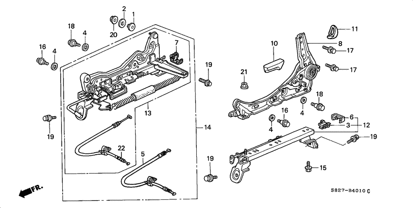 Front seat components
