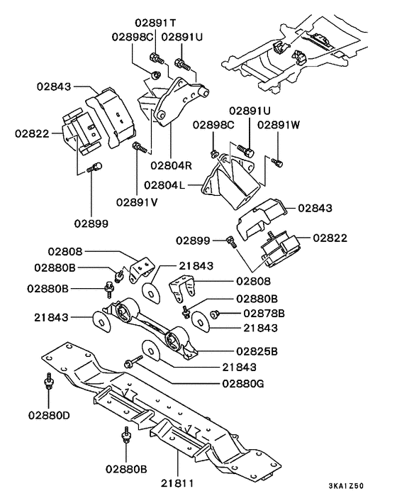 Engine mounting & support
