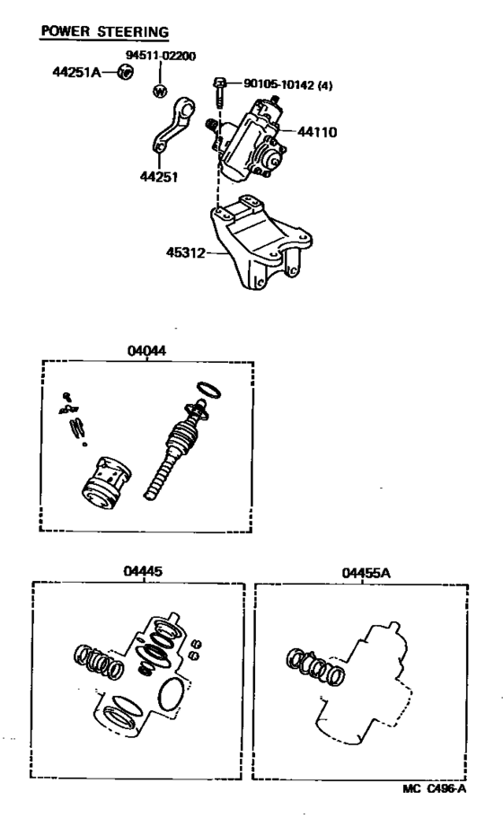 Front Steering Gear & Link