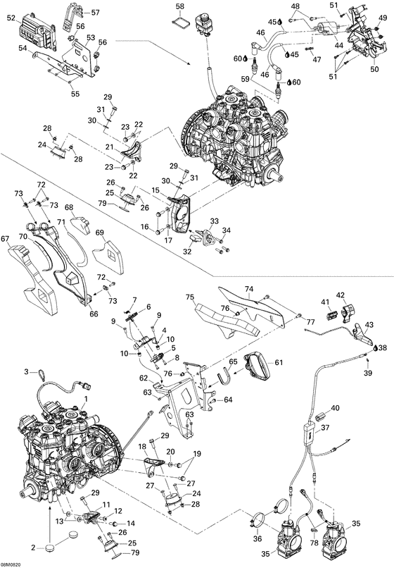 01- engine and engine support