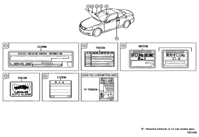 Caution Plate (Exterior & Interior)