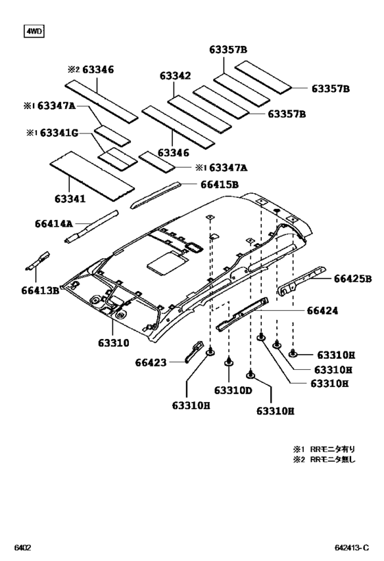 Roof Headlining & Silencer Pad