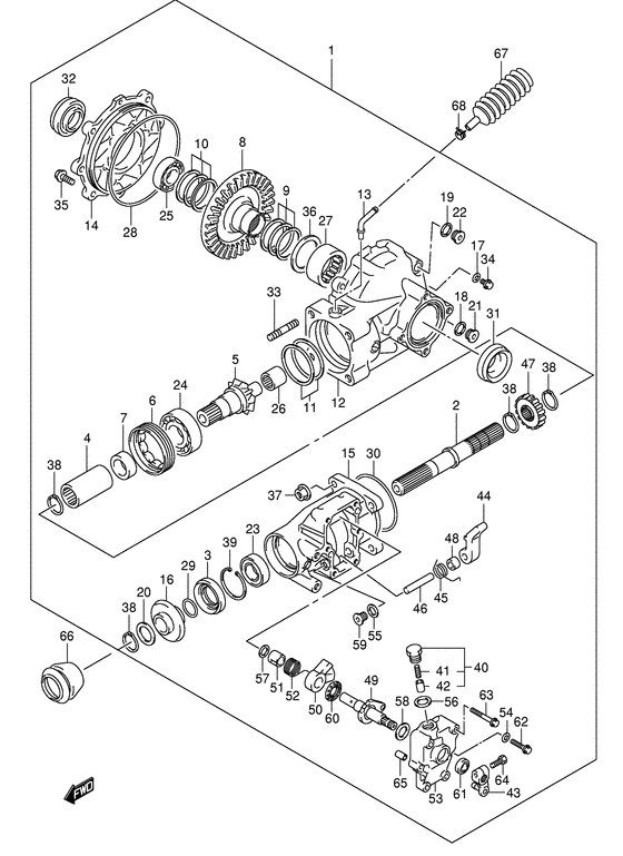 Final bevel gear