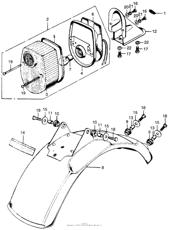 Taillight + rear fender