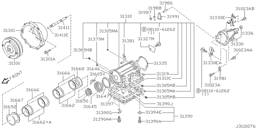 Torque converter,housing & case