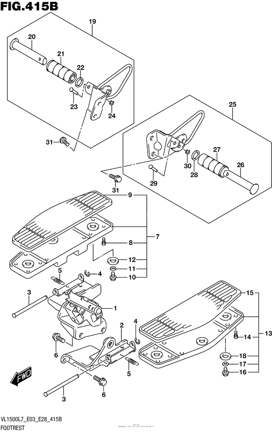 Footrest (Vl1500Bl7 E28)
