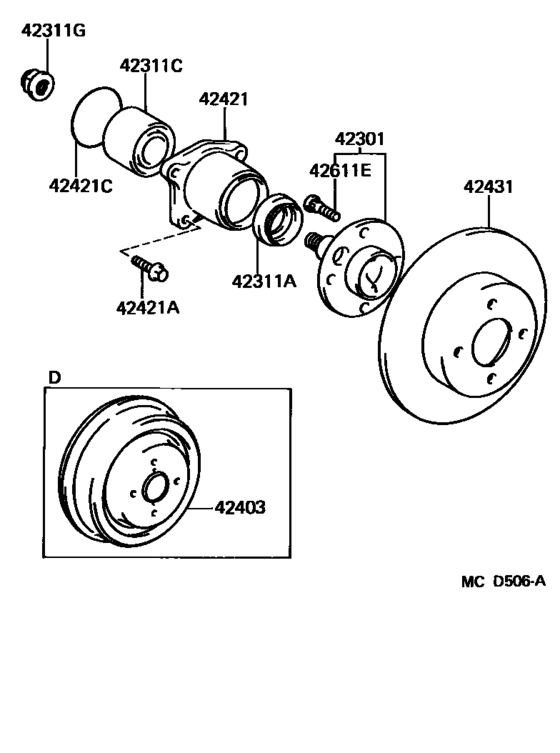Rear Axle Shaft & Hub