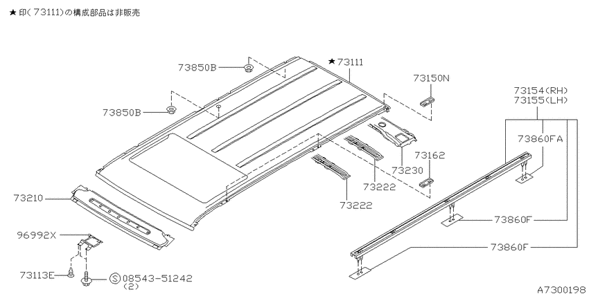 Roof panel & fitting