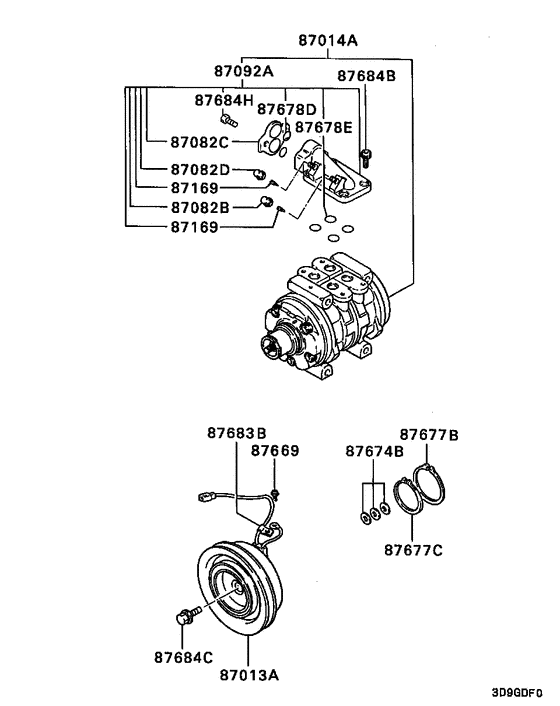 A/c cond, piping(dual:a)