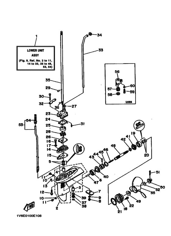 Lower casing & drive 1