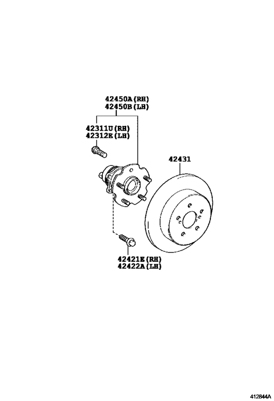 Rear Axle Shaft & Hub