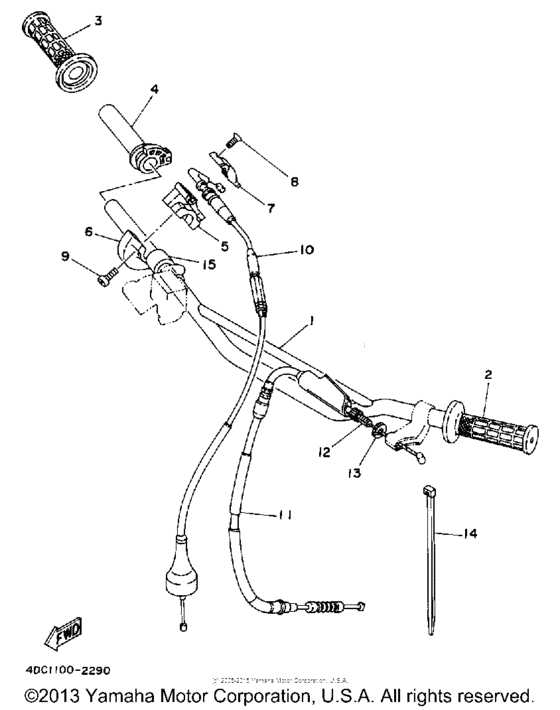 Handlebar - cable
