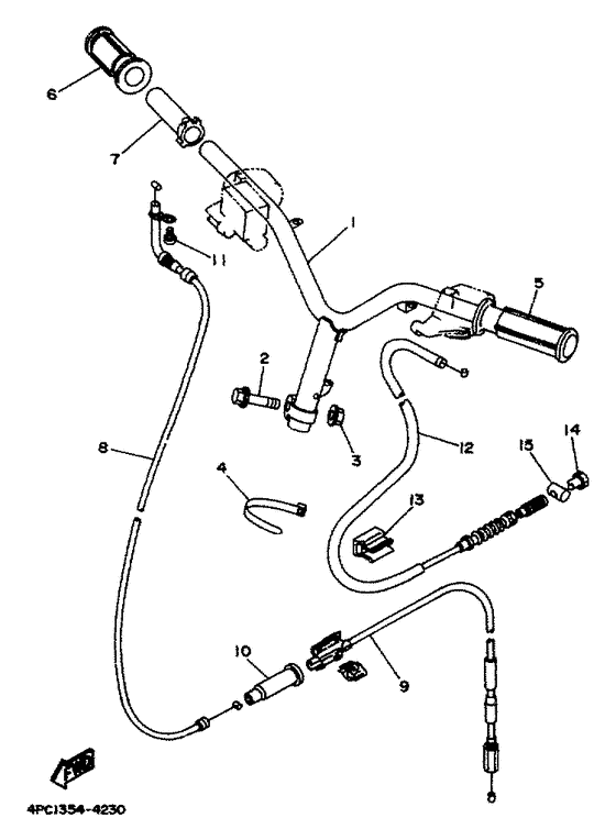 Steering handle & cable