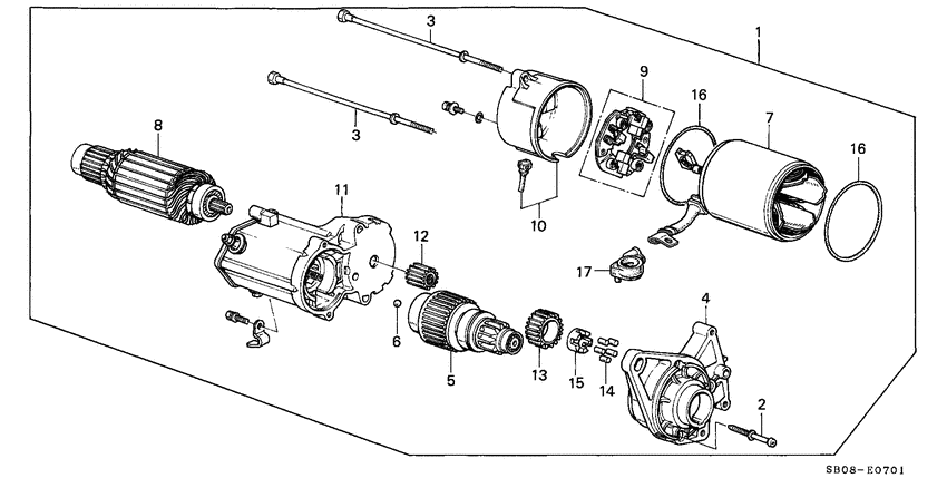 Starter motor comp.