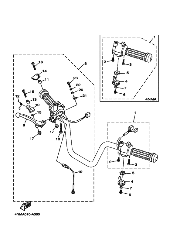 Handle switch & lever