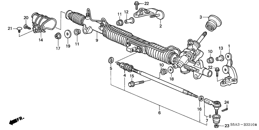 Power steering gear box