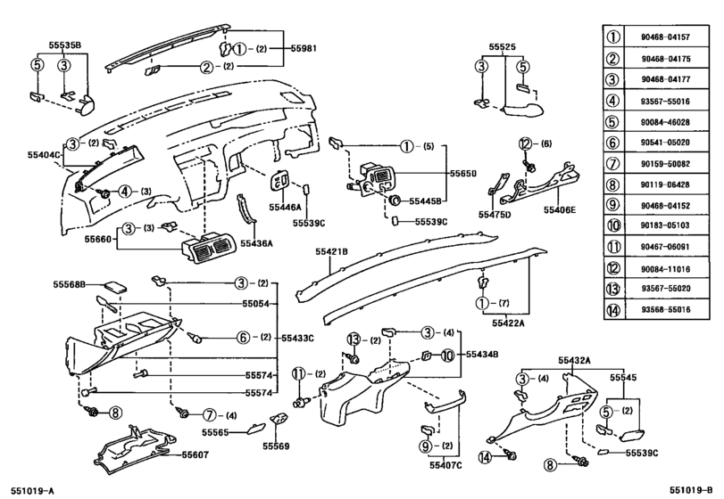 Instrument Panel & Glove Compartment