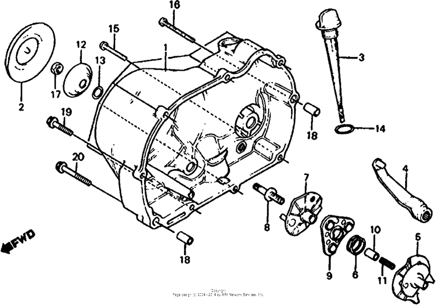 Right crankcase cover