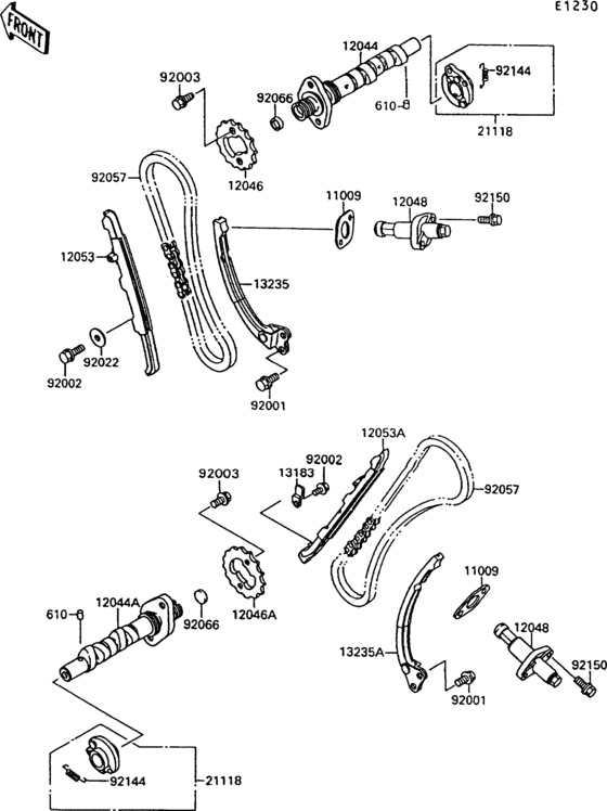 Camshaft(s)/tensioner