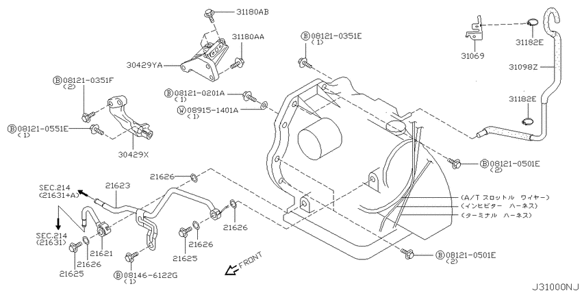 Auto transmission,transaxle & fitting
