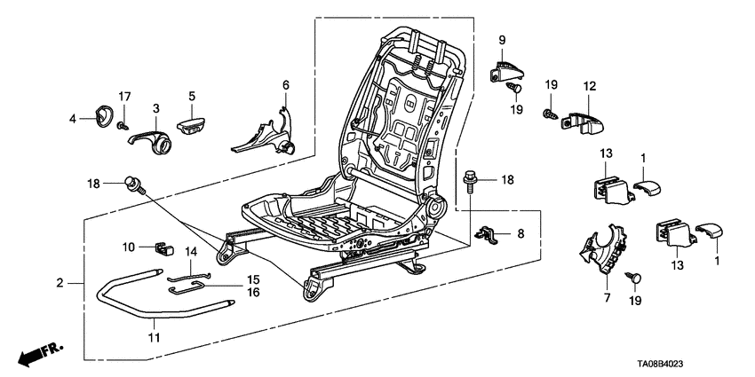 Front seat components