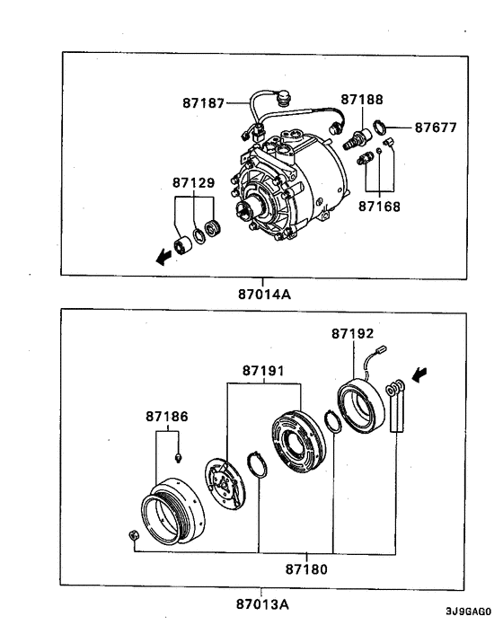 A/c condenser, piping