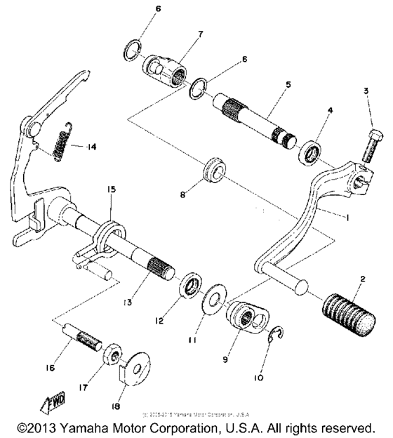 Shift shaft