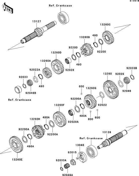 Transmission(vn1500-e5/e6)
