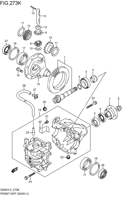 フロントデファレンシャルギヤ