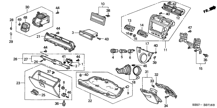 Instrument panel garnish