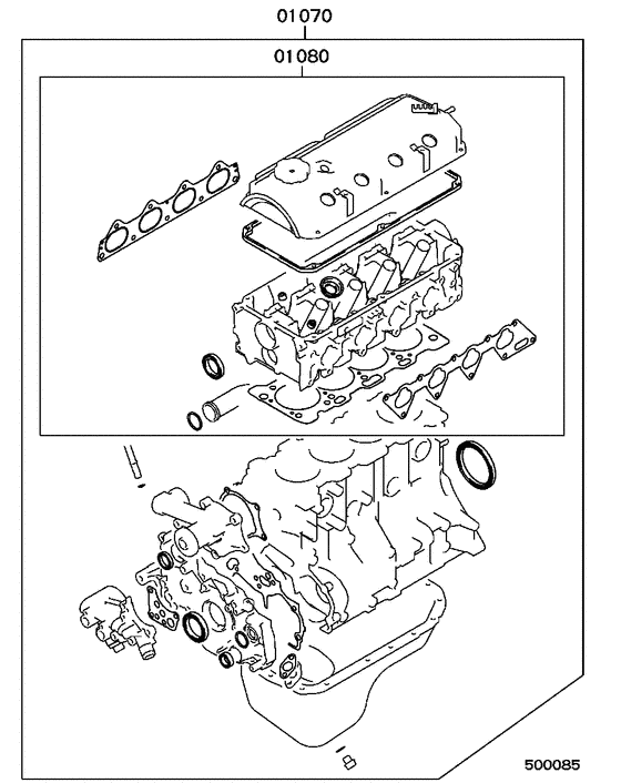 Engine overhaul gasket kit