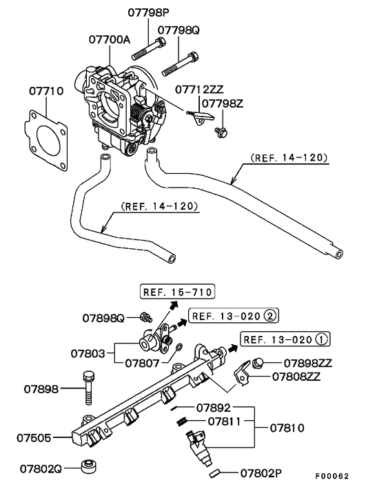 Injector & throttle body