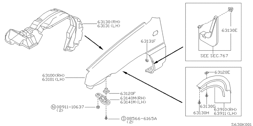 Front fender & fitting