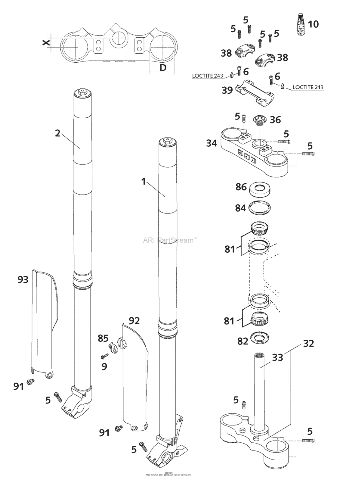 Front Fork Wp Usd40
