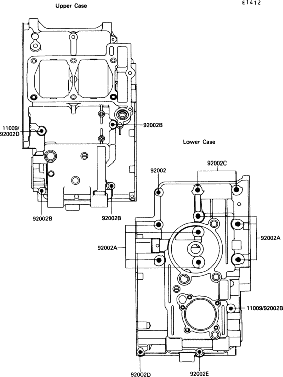 Crankcase bolt pattern